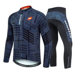 sponeed Men's Cycling Jersey Full Sleeve Riding Wear Long Sleeve T Shirts Pants