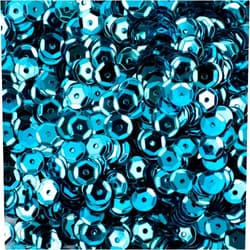 Marsrut (1200pcs/set, Turquoise Blue Color, 6mm) Assorted Loose Plastic Sequins - Shiny Faceted Beads Sequence/Lentejuelas para Manualidades for Large Crafts & Sewing, Bordar en Tela, Cup Embellishment
