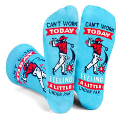 Lavley Funny Golf Socks - Fun gift for golfers - Unisex one size fits most - Great for birthdays or stocking stuffers