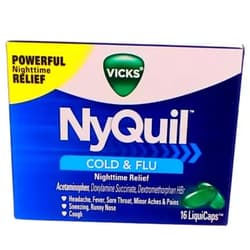 Vicks Nyquil Liquicaps 16ct DXM Size 16ct Nyquil Liquicaps 16ct
