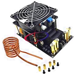 Reland Sun 1000W 20A ZVS Induction Heating Board Module Heater DC12-36V Coil (Board Brass)