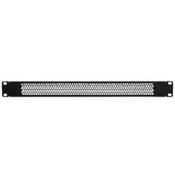NavePoint 1U Blank Rack Mount Panel Spacer with Venting for 19-Inch Server Network Rack Enclosure Or Cabinet Black