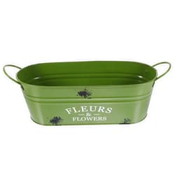 CIMAXIC Vintage Flowerpot Plant Container Bucket Metal Pail Flower Pot Raised Garden Boxes Farmhouse Plant Buckets Garden Planter Container Metal Flower Buckets Vase Oval Drum Iron Office