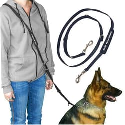 ActiveDogs.com ActiveDogs Hands Free Dog Leash Crossbody 7.5ft - Adjustable 4-Point Hands Free Leash with Service Dog Wrap for Increased Mobility & Training - Strong 3/4