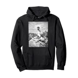 Gustave Dore The Bible David and Goliath David and Goliath Gustave Dore Biblical Romanticism Art Pullover Hoodie