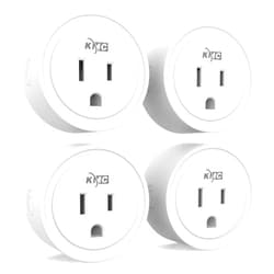 KMC Smart Plug Mini 4-Pack, Wi-Fi Outlets for Smart Home, Remote Control Lights and Devices from Anywhere, No Hub Required, ETL Certified, Works with Alexa and Google Home