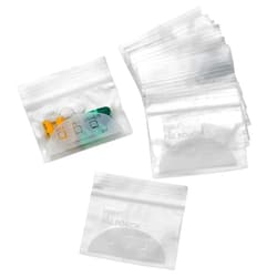MEDca Pill Bag Pouch, Reusable Plastic Pill Organizer Bags, Size 3