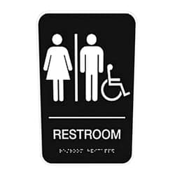 Cosco ADA Sign, RESTROOM, 6