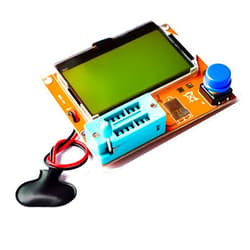 FainWan Multifunction LCR-T4 Mega328 Transistor Tester Diode Triode Capacitance ESR Meter MOS PNP/NPN M328 with Inductance Capacitor ESR Testing Function Green Backlight LCD Display