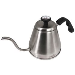 The London Sip London Sip RiteTemp Gooseneck Kettle with Thermometer, Thin Spout Ideal for Pour-Over Coffee Brewing, Brushed Stainless Steel, 1200 mL