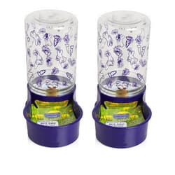 Lixit Reversible Waterer/Feeder for Rabbits and Other Small Animals. (Pack of 2)