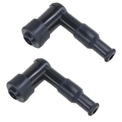 Amavoler 2 Pcs Spark Plug Cap Boot Waterproof Non Resistor Aftermarket Replacement Parts Fit for CG125 GS125 GN125 WY125 CD110 Etc Motorcycle Scooter Dirt Bike ATV. Black.