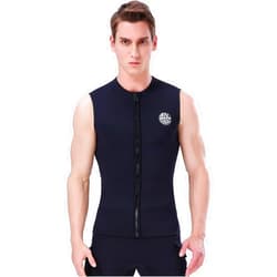 DIVE & SAIL Mens Wetsuit Vest 2mm / 3mm Premium Neoprene Wetsuit Top Sleeveless Surfing Canoeing Scuba Diving Vest