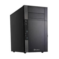 SilverStone Technology Precision PS07 Micro-ATX case with Aluminum Accent Black, SST-PS07B