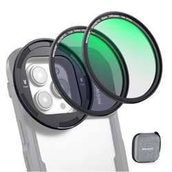 NEEWER 67mm Magnetic Lens Filter Kit with Snap On Magnetic Filter Adapter Ring Only for NEEWER iPhone 15 Pro Cage PA023 15 Pro Max Cage PA024, True Colors CPL, Black Diffusion 1/4 Filters