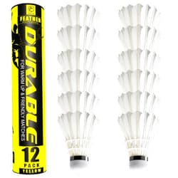 EAGLES Badminton Birdies Feather Bedminton Shuttlecocks- Birdie Ball for Indoor and Outdoor Matches ~ Highly Stable & Durable Shuttle Balls