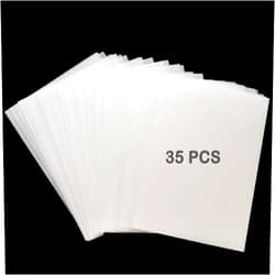 Beyoslf Heat Shrink Plastic Sheets, 35 Pcs Shrink Paper Film Sheets Blank Shrink Art Film Paper Sanded Shrinky Art Plastic Paper Crafts Kids Creative Craft DIY Keychains Earrings (7.9X5.7inch)