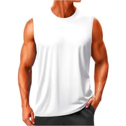TACVASEN Men's Sleeveless Shirts Quick Dry Tank Tops for Men Sun Protection UPF 50+ Athletic Gym Workout Muscle Shirts