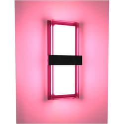WISELUME RGBCWW Color Changing LED Outdoor Wall Lights,14in 22W Smart Exterior Wall Sconces, IP65 Waterproof Outdoor Porch Lights,Tuya App Control for Front Door,Garage & Yards