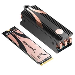 SABRENT Rocket 4 Plus SSD with Heatsink 2TB PCIe Gen 4 NVMe M.2 2280 Internal Solid State Drive, Extreme Speed, Heat Management [SB-RKT4P-HTSP-2TB]