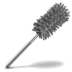 DDSNTY Microfiber Feather Duster,10in to 30 in - 1PCS Extendable Washable Mini Dusters, Detachable Cleaning Supplies for Office, Blinds, Furniture, Cars, Computer Keyboard