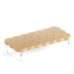 AFOOYO Monitor Stand Riser,Cookie Wooden MDF Computer Desktop Stand,Laptop Stand Riser Holder ,Table Holder Desk Organizer Storage Stand for Monitor,Laptop,Printer,TV,15.7 inch,Khaki