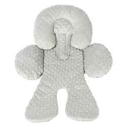 Pro Goleem Infant Car Seat Head Neck Body Support, Ultra-Soft Minky and Microfiber Newborn Car Seat Insert, Perfect for Car Seat, Stroller, 2-in-1 Reversible, for Boys and Girls, Gray