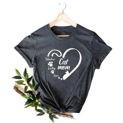 FastDeliveryTees Custom Mother's Day Shirts, Happy Mother's Day 2023, New Mom Gifts, Gift for Grandma, Custom Mother's Day Tee, Mom Shirt, Gift for Mama (Adult T-Shirt, Cat Mom 2)