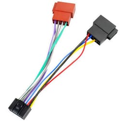 JAYUBIEN ISO Wiring Harness Adapter Compatible with Kenwood 16Pin Stereo Radio Wire Harness Connector Plug