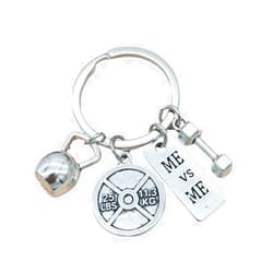 RFTWXHPN Fitness Motivation Gifts Keychain for Gym Workout Lover Gifts for Weightlifters Weight Loss for Bodybuilder Lovers
