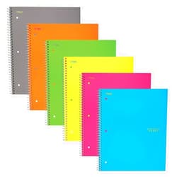 Five Star Spiral Notebooks, 3 Subject, Wide Ruled Paper, 150 Sheets, 10-1/2