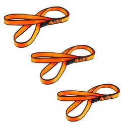 NewDoar CE & UIAA Certified Climbing Sling 16mm Nylon Sling Runners 22KN 4840LB Climbing Utility Cord Rock Climbing,Creating Anchors System,Rappelling Gear,Perfect for Tree Work-Orange/24''(60cm)3pcs