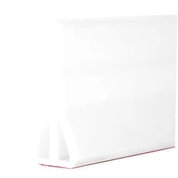 Gribouillage 39inch Collapsible Shower Threshold Water Dam, Keep Water Inside with this Shower Splash Guard, Ideal for Bathroom, Kitchen, Shower Pan, Stall, Easy to Install and Use (White)