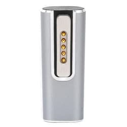 Watris Veiyi USB C to Magnetic T-Tip Adapter, Female Type-C to Magnetic 2 Converter, 5A Type-C PD Power Fast Charging Adapter for OS X Laptop(Silver)