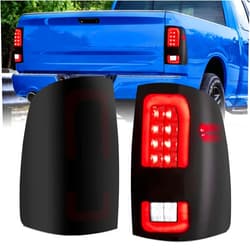 CNYGO LED Tail Light Assembly Compatible with 2009 2010 2011 2012 2013 2014 2015 2016 2017 2018 Dodge RAM 1500, 2010-2018 Ram 2500/3500 Rear Taillight Brake Lamp Replacement