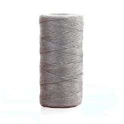 ALOHOVME 328 Feet Grey Twine String for Crafts, 2mm Jute Twine String Hemp Strings for Gift Wrapping, Gardening, Hanging Ornaments, Artworks, Gift Tags and Wedding Party Decorations
