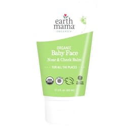 Earth Mama Organic Baby Face Nose & Cheek Balm | Moisturizer with Calendula Oil for Dry Skin Care, Natural Petroleum Jelly Alternative (2-Fluid Ounce)