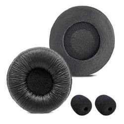 Callez Plantronics Headset Ear Cushions Replacement for Supra Plus Encore and Most Standard Size Office Headsets Plantronics H251 H251N H261 H261N H351 H351N H361 Jabra Biz 1500 PRO 920 Headphones (2 Pack)