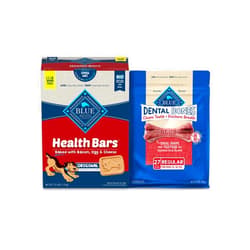 Blue Buffalo Health Bars and Dental Bones Dog Treats Variety Bundle