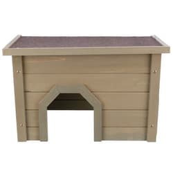 TRIXIE Indoor & Outdoor Small Animal Hideout Shelter for Rabbits and Guinea Pigs, Weatherproof Hide House with Two Entrances, Easy Assembly, Animal-Safe Design