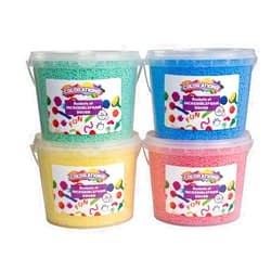 Colorations IncredibleFoam Dough, 4 Colors, 3 1/2 ounces each, Plastic Tubs for Storage, Foam Modeling Dough for Kids, Mess Free Dough, Sensory Modeling Dough, Non Drying for Reshaping, Non Toxic