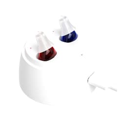 Waillynice A Pair of Mini CIC In The Ear Deaf Machine Digital Sound Amplifier Invisible Hearing Aid Price Battery A10 For Seniors Audlfonos First Aid (Red right ear)