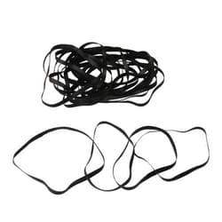 Lovermusic 20Pcs Width 0.19inch Flat Cassette Tape Machine DVD Drive Rubber Belt Replacement for Recorder Black
