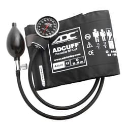 ADC 720-11ABK Diagnostix Model 720 Premium Professional Pocket Aneroid Sphygmomanometer with Adcuff Nylon Blood Pressure Cuff, Adult, Black