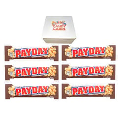 CANDY CABIN PAYDAY Chocolatey Peanut Caramel 1.85 Oz Bars By CANDY CABIN (Chocolatey Peanut Caramel, 6 Pack)