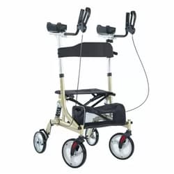 BEYOUR WALKER Upright Rollator Walker with Shock Absorber, 10