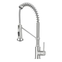 KRAUS Bolden Commercial Style 2-Function Single Handle Pull Down Kitchen Faucet in Stainless Steel, KPF-1610SS