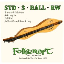 Folkcraft® Mountain Dulcimer String Set, Ball Ends (.012