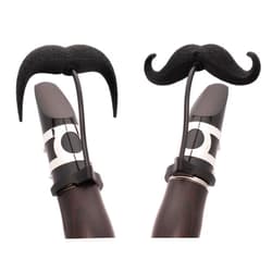 Brasstache Clarinet-Stache 2.0 - [2-Pack] Clip-on Mustache for Clarinet, XL and Handlebar Combo Version, by Brasstache