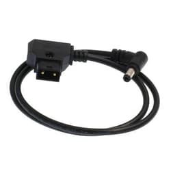 HangTon D-tap DC 5.5 2.5mm Right Angle 12 Volt DC Barrel Jack Power Cable for DSLR Rig V-Mount Anton Gold Mount to Blackmagic (3.3ft/1m)